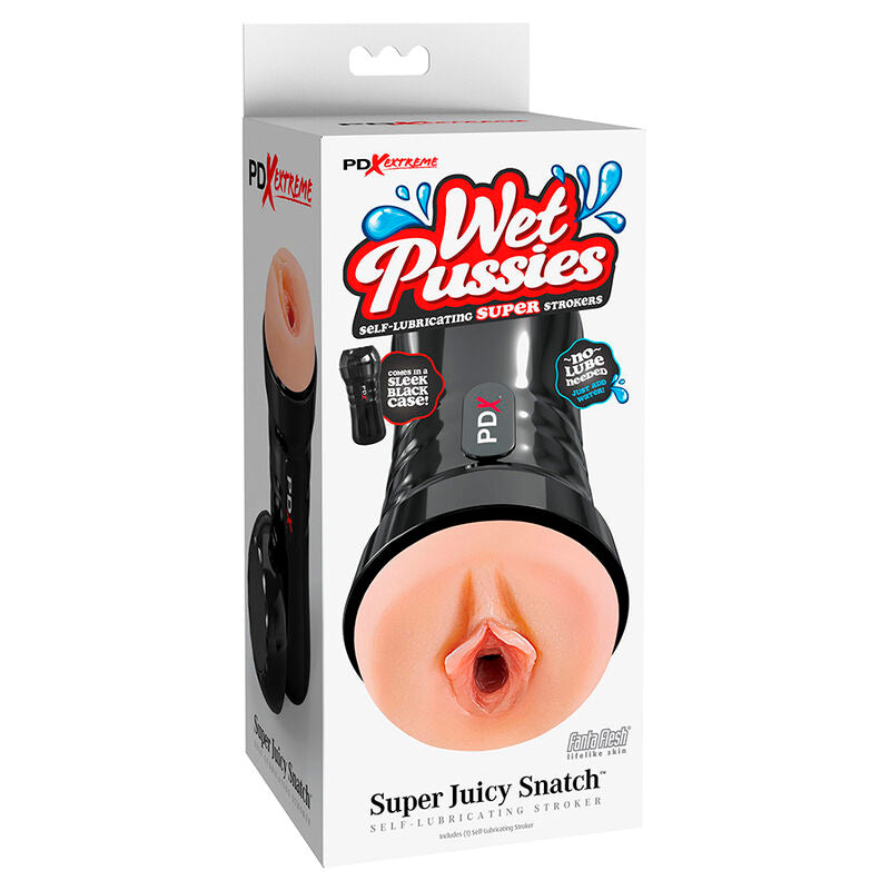 PDX EXTREME - WET PUSSIES SELF-LUBRICATING VAGINA MASTURBATOR FLESH - NOCTURNA DESIRES
