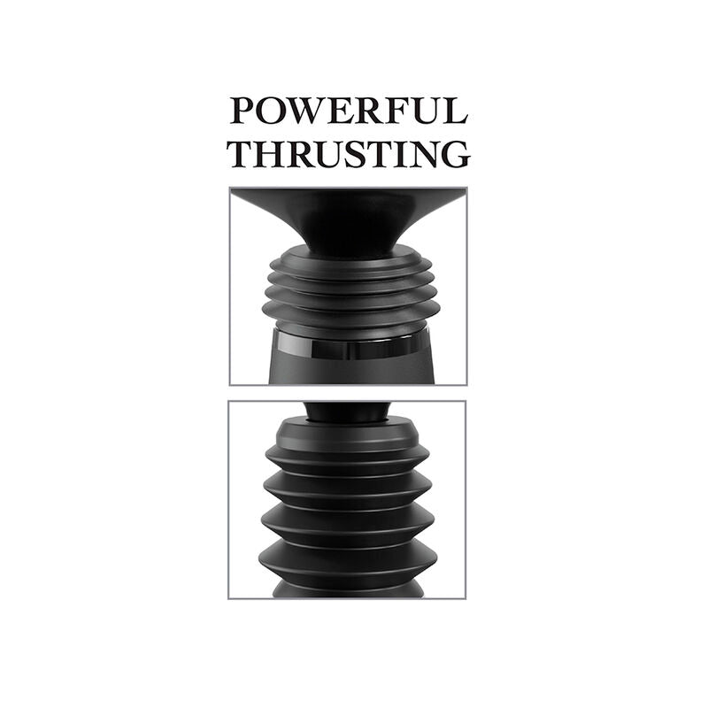 FETISH FANTASY SERIES - BODY DOCK THRUSTER DILDO CLAMP WITH 7 PUSH MODES BLACK - NOCTURNA DESIRES