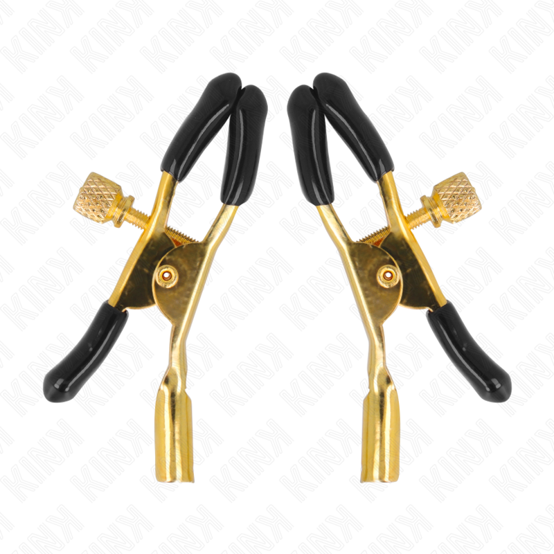 KINK - GOLD NIPPLE CLAMPS 6 CM - NOCTURNA DESIRES