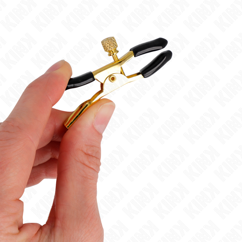 KINK - GOLD NIPPLE CLAMPS 6 CM - NOCTURNA DESIRES