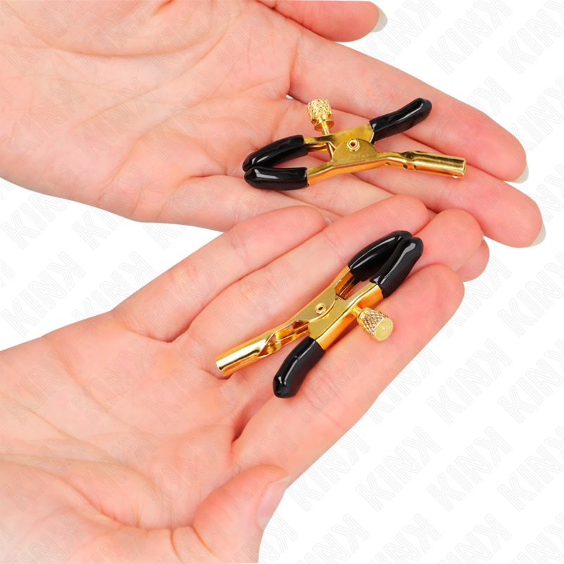 KINK - GOLD NIPPLE CLAMPS 6 CM - NOCTURNA DESIRES