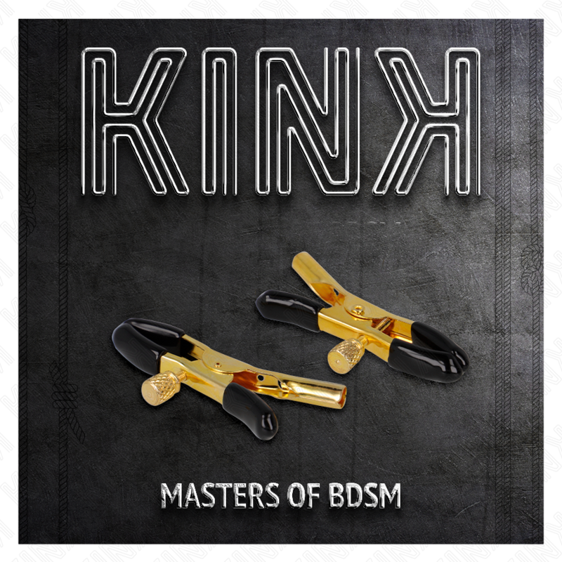 KINK - GOLD NIPPLE CLAMPS 6 CM - NOCTURNA DESIRES