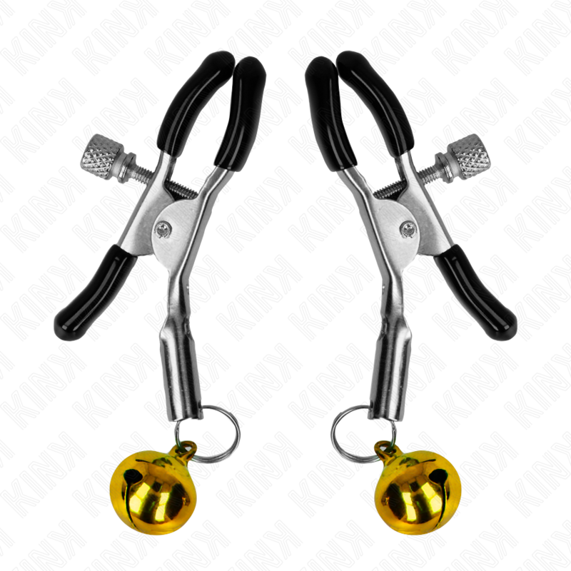KINK - GOLD SINGLE BELL NIPPLE CLAMP 6 CM - NOCTURNA DESIRES