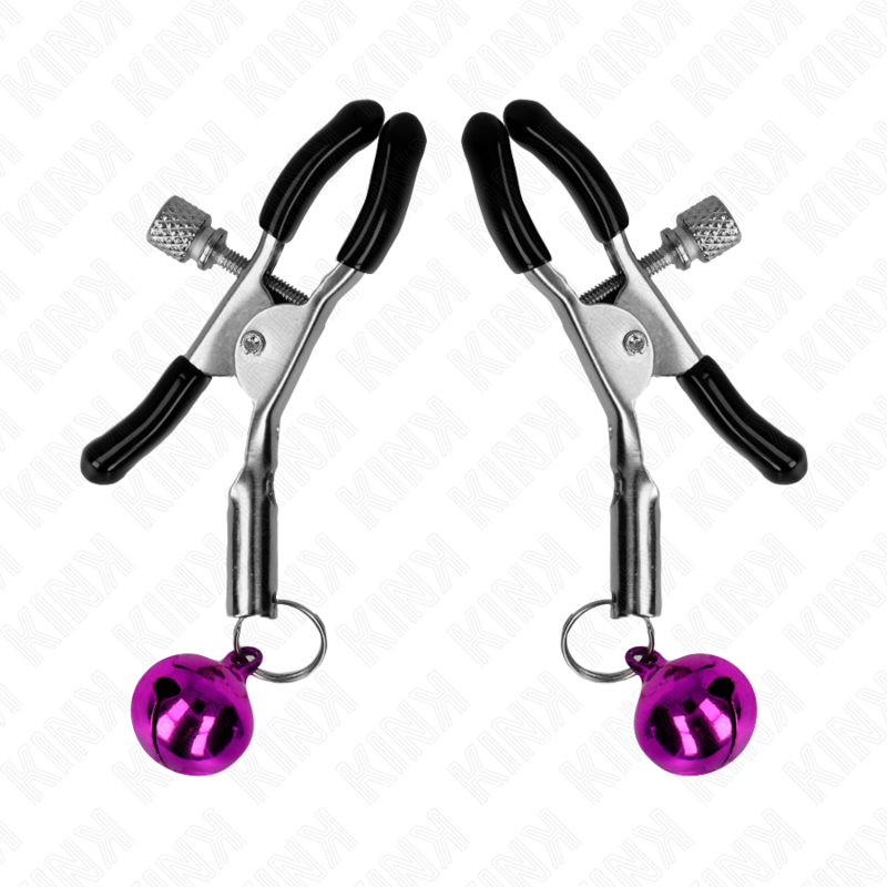 KINK - PURPLE SINGLE BELL NIPPLE CLAMP 6 CM - NOCTURNA DESIRES