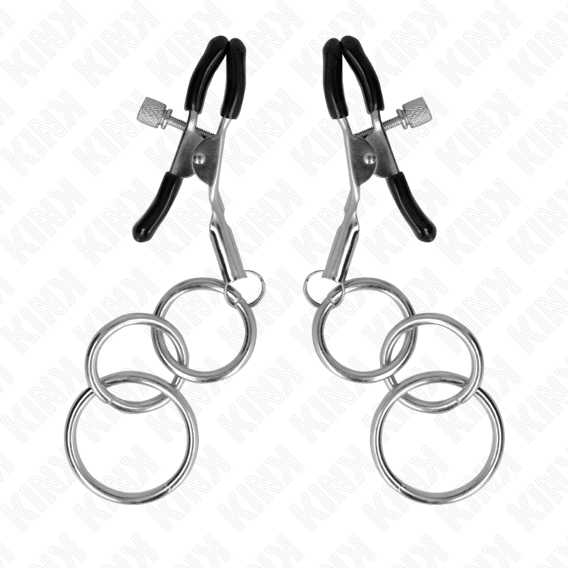 KINK - 3 O-RING NIPPLE CLAMP 6 CM - NOCTURNA DESIRES