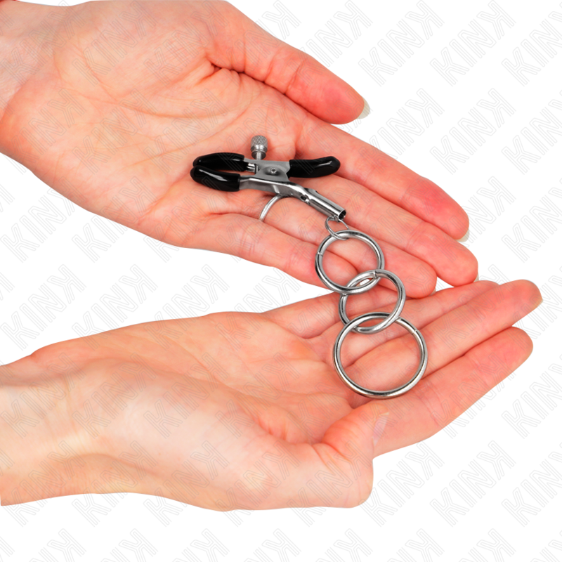 KINK - 3 O-RING NIPPLE CLAMP 6 CM - NOCTURNA DESIRES
