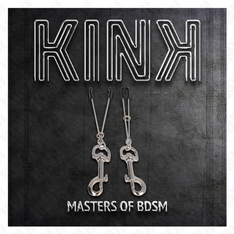 KINK - THIN HOOK NIPPLE CLAMP SILVER 7 CM - NOCTURNA DESIRES
