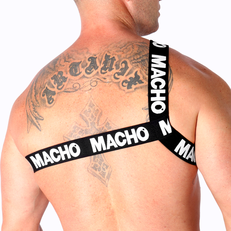 MACHO - ROMAN HARNESS WHITE S/M - NOCTURNA DESIRES