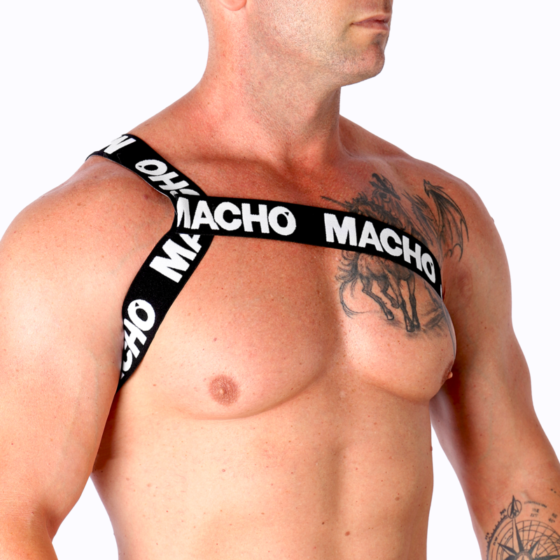 MACHO - ROMAN HARNESS WHITE S/M - NOCTURNA DESIRES