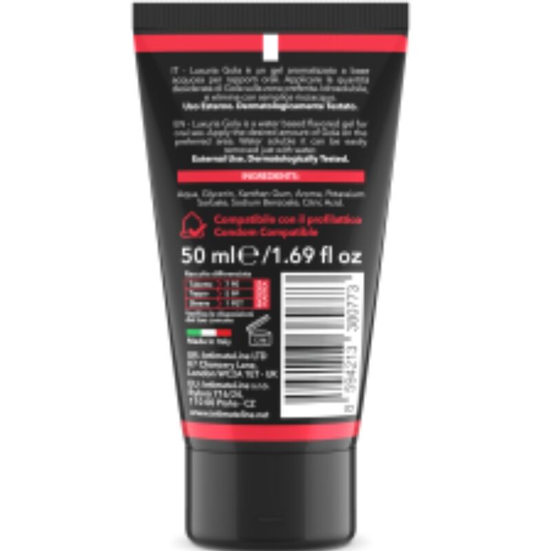 INTIMATELINE LUXURIA - ORAL SEX GEL STRAWBERRY FLAVOR 50 ML - NOCTURNA DESIRES