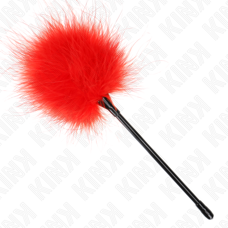 KINK - RED TICKLE FEATHERS USED FOR THE BONDAGE KIT 27 CM - NOCTURNA DESIRES