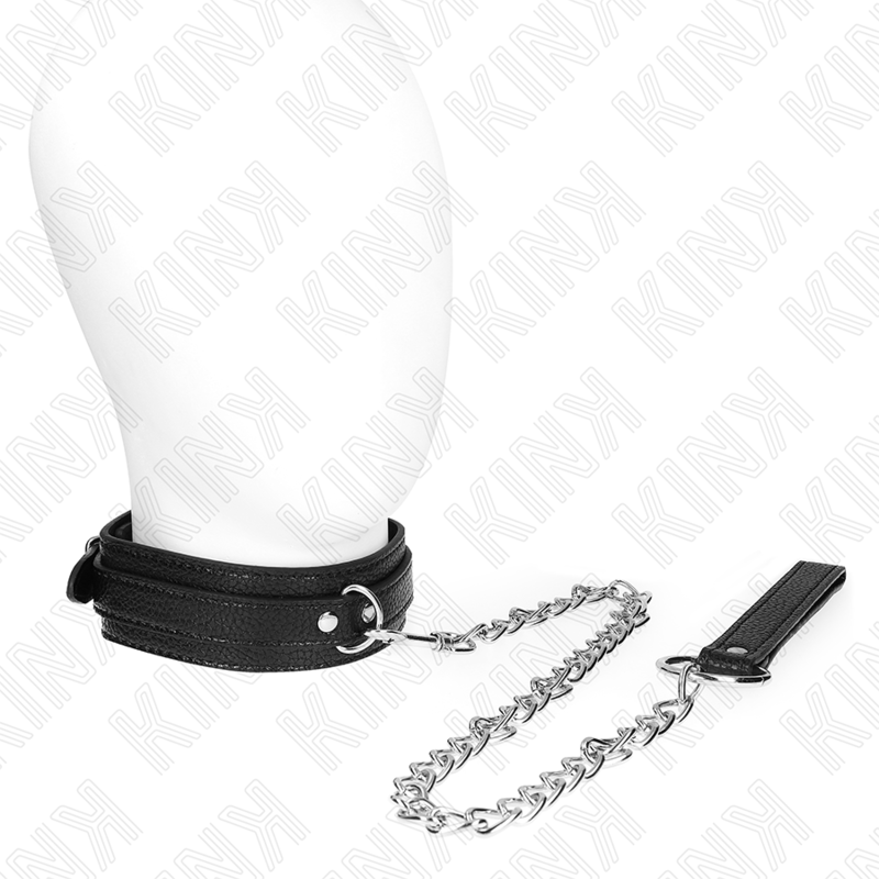 KINK - SNAKE PATTERN NECKLACE WITH LEASH 65 CM - NOCTURNA DESIRES