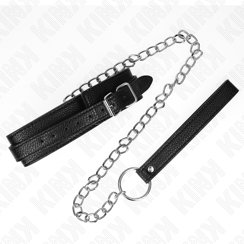 KINK - SNAKE PATTERN NECKLACE WITH LEASH 65 CM - NOCTURNA DESIRES