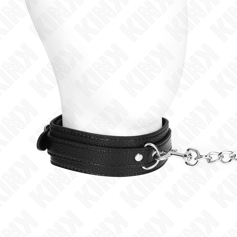 KINK - SNAKE PATTERN NECKLACE WITH LEASH 65 CM - NOCTURNA DESIRES