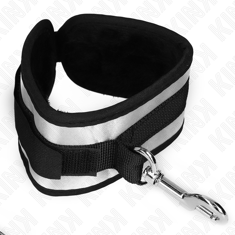 KINK - NEOPRENE WRIST CUFFS GREY 23 X 5 CM - NOCTURNA DESIRES