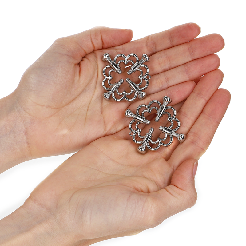 KINK - METAL FLOWER NIPPLE CLAMPS - NOCTURNA DESIRES