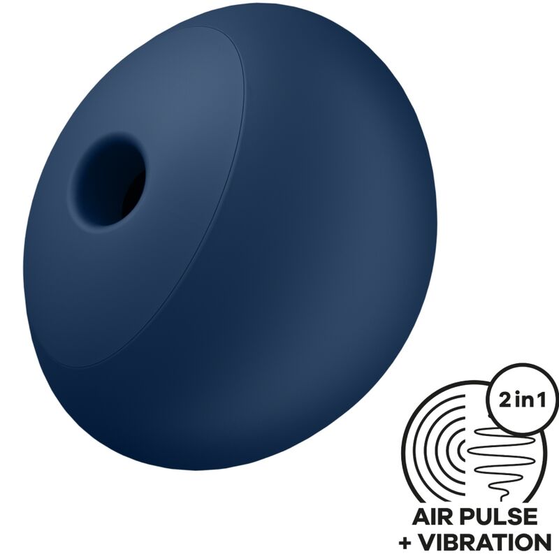 SATISFYER - AIR POWER 4 STIMULATOR & VIBRATOR 12 VIBRATIONS BLUE - NOCTURNA DESIRES
