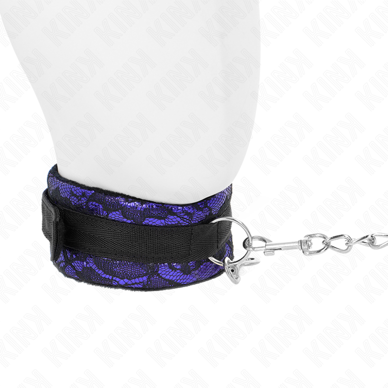 KINK - SHORT VELVET LACE NECKLACE WITH BELT 105 CM WITH NYLON TRIM 44 X 5.5 CM - NOCTURNA DESIRES