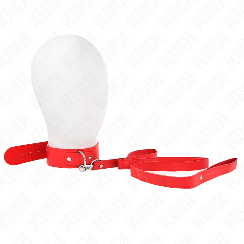 KINK - NECKLACE WITH BELT 116 CM ROJO STRAP ADJUSTABLE 32-50 CM X 8 CM - NOCTURNA DESIRES