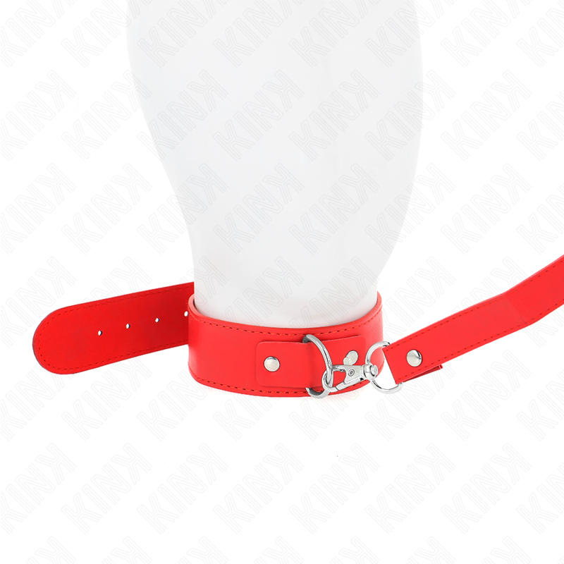 KINK - NECKLACE WITH BELT 116 CM ROJO STRAP ADJUSTABLE 32-50 CM X 8 CM - NOCTURNA DESIRES