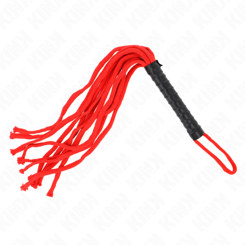 KINK - ROJO ROPE WHIP 56 CM - NOCTURNA DESIRES
