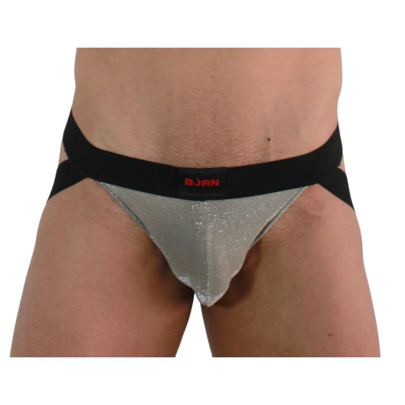 BURN - 001 JOCK SHINY BEIGE / BLACK S - NOCTURNA DESIRES