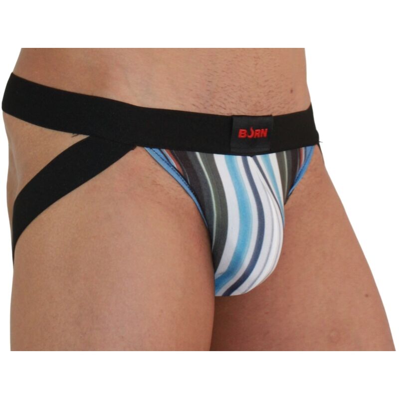 BURN - 009 JOCK MULTICOLOR / BLACK S - NOCTURNA DESIRES