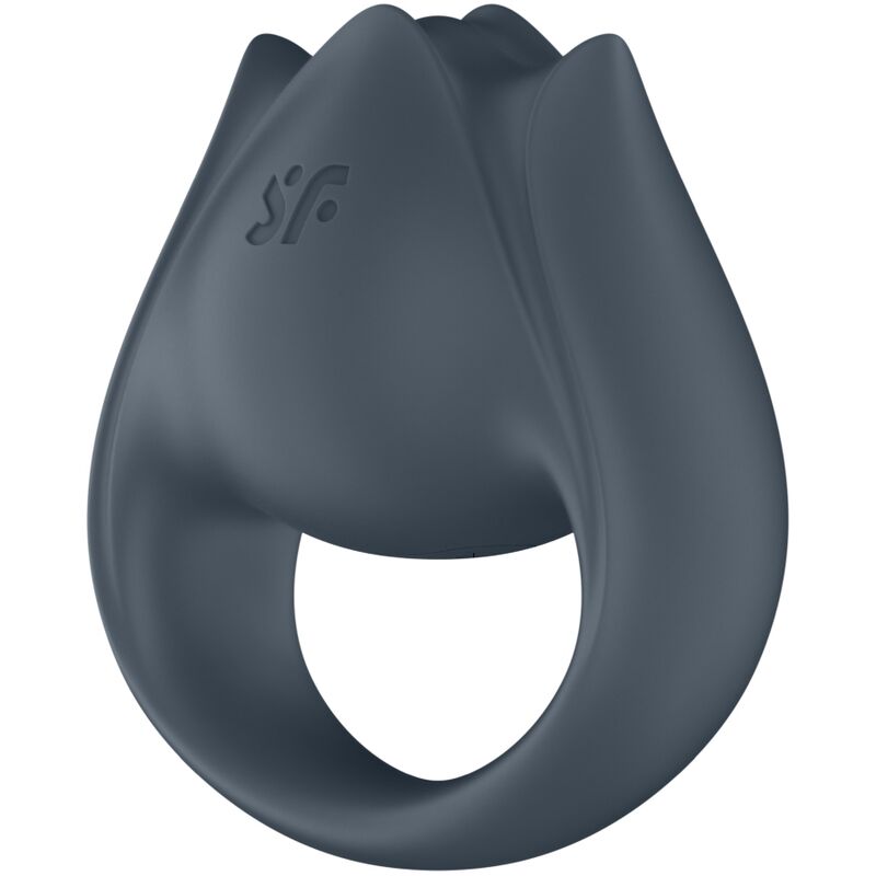 SATISFYER - PERFECT PAIR 2 MULTIVIBRATOR 2 IN 1 PENIS RING AND FINGER STIMULATOR GREY - NOCTURNA DESIRES