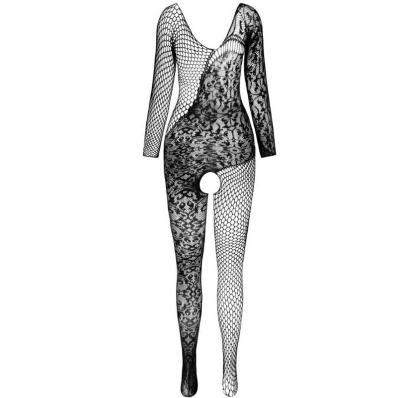 PASSION - BS 107 BODYSTOCKING BLACK ONE SIZE - NOCTURNA DESIRES
