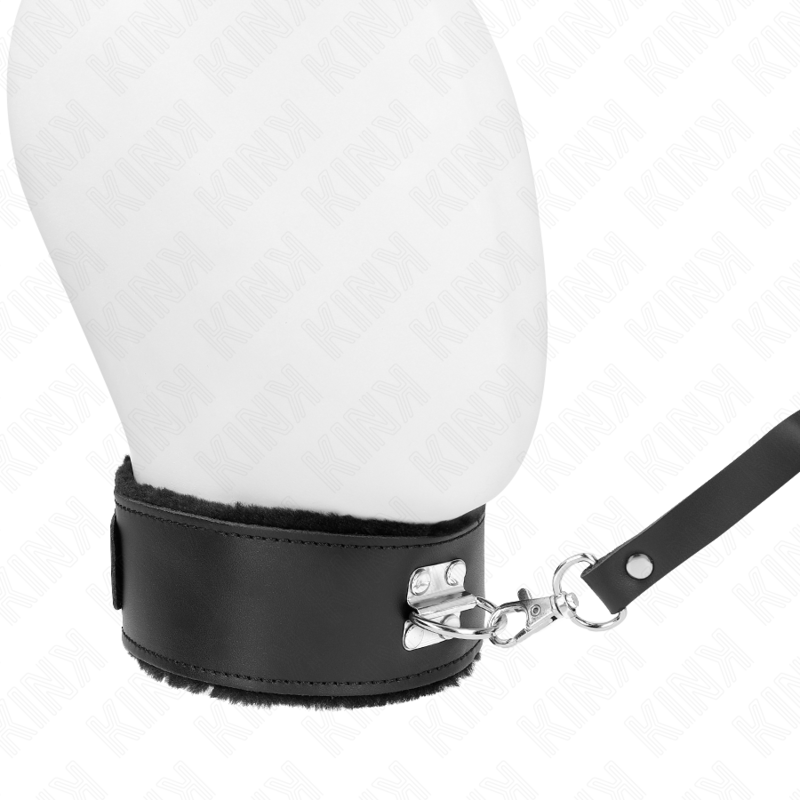 KINK - NECKLACE WITH BELT 116 CM WITH BLACK LEATHER STRAP ADJUSTABLE 40-48 CM X 6 CM - NOCTURNA DESIRES