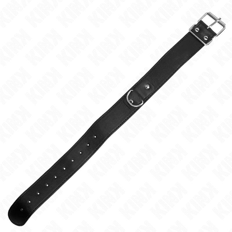 KINK - NECKLACE WITH BELT 116 CM BLACK STRAP ADJUSTABLE 32-50 CM X 8 CM - NOCTURNA DESIRES