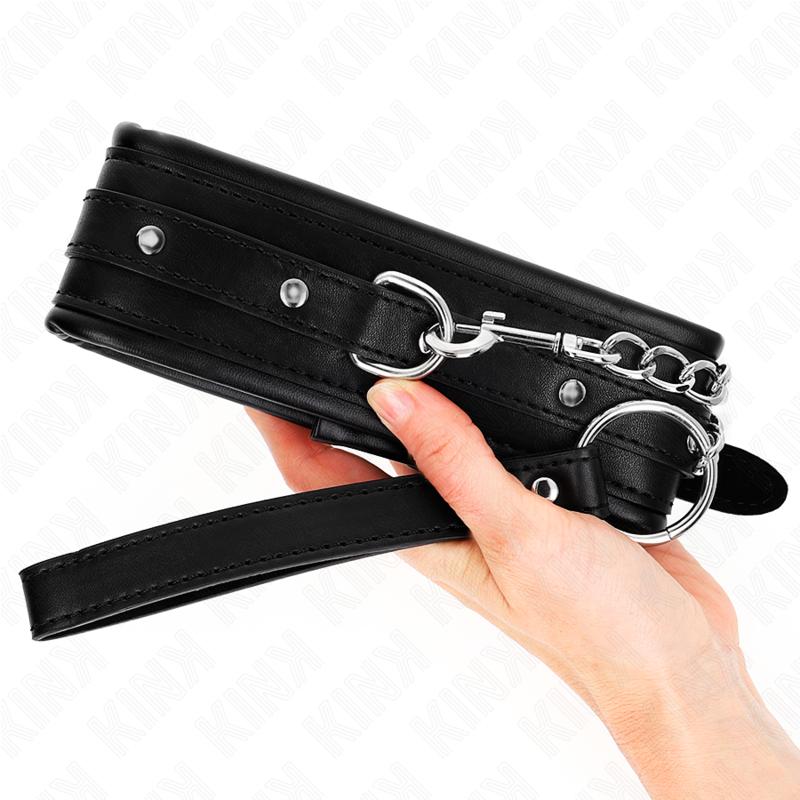 KINK - NECKLACE WITH SHINY BUCKLE STRAP 65 CM 48.5 CM X 5.3 CM - NOCTURNA DESIRES