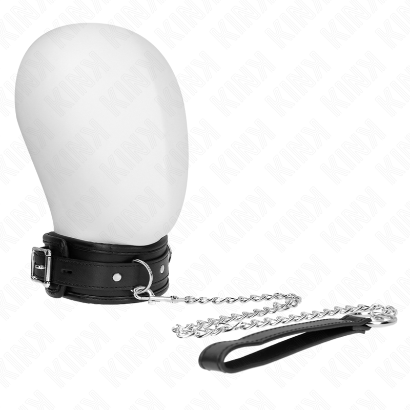 KINK - BASIC MODEL COLLAR WITH LEASH 65 CM MODEL 1 53 X 6 CM - NOCTURNA DESIRES