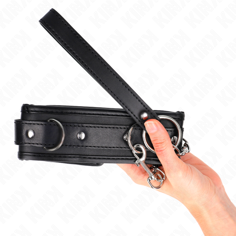 KINK - BASIC MODEL COLLAR WITH LEASH 65 CM MODEL 1 53 X 6 CM - NOCTURNA DESIRES