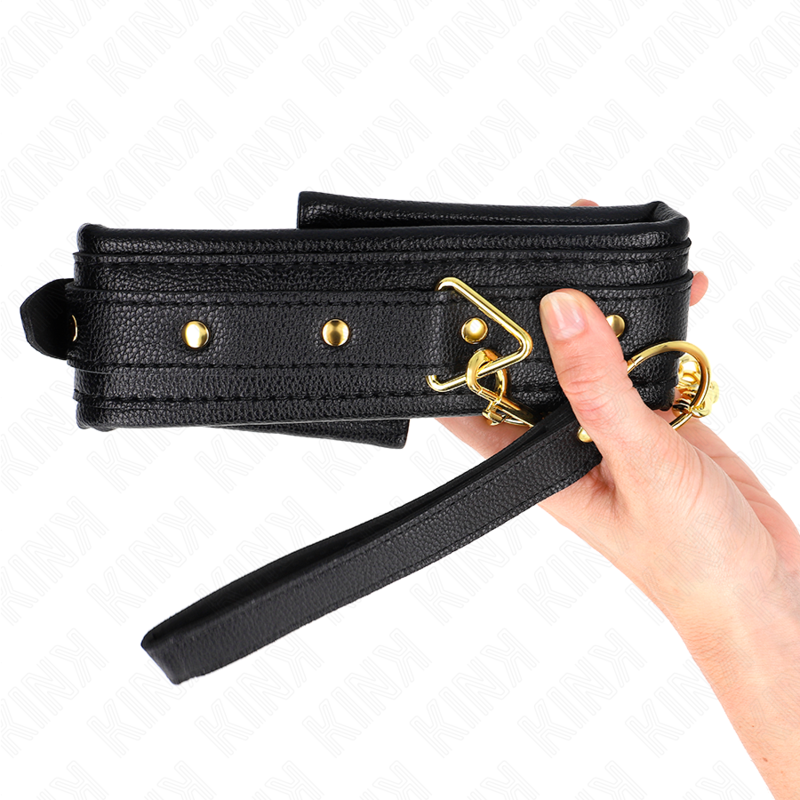 KINK - NECKLACE WITH SPONGE IMITATION LEATHER STRAP MODEL 1 ADJUSTABLE 37-54 CM X 3 CM - NOCTURNA DESIRES