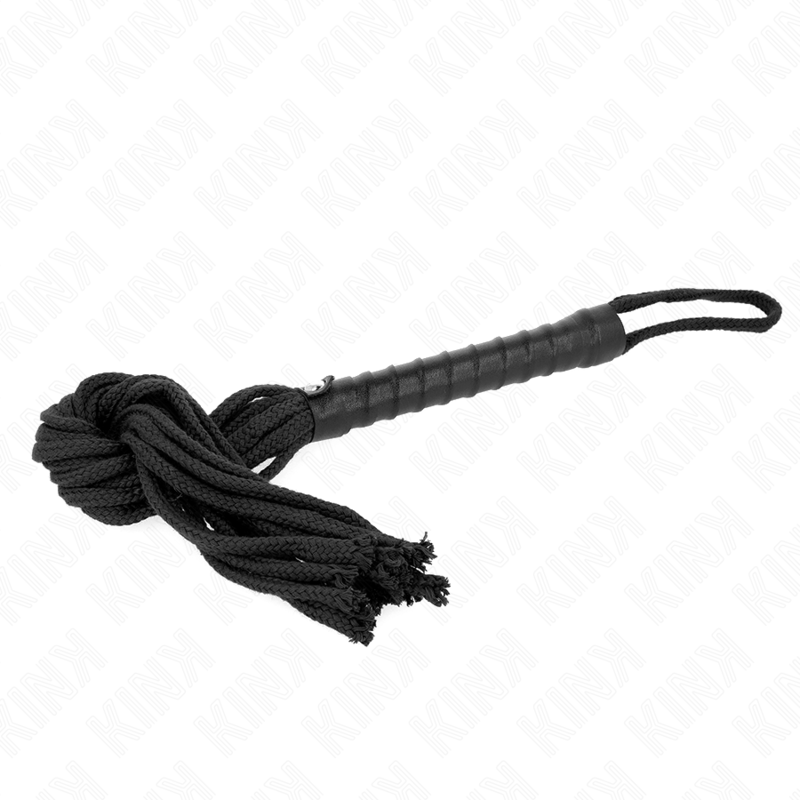 KINK - BLACK ROPE WHIP 56 CM - NOCTURNA DESIRES