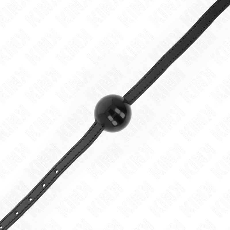 KINK - BLACK SINGLE SOLID BALL 4 CM GAG 65 x 1.5 CM - NOCTURNA DESIRES