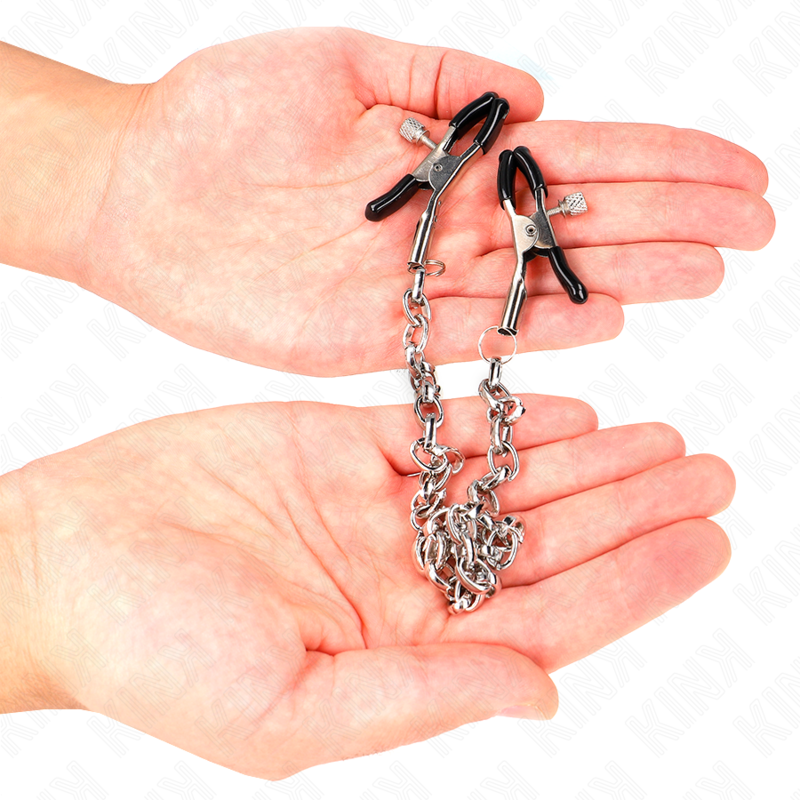 KINK - THICK CHAIN NIPPLE CLAMPS 30 CM - NOCTURNA DESIRES