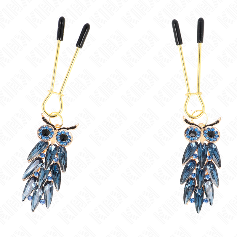 KINK - OWL PENDANT NIPPLE CLAMPS 6 CM - NOCTURNA DESIRES