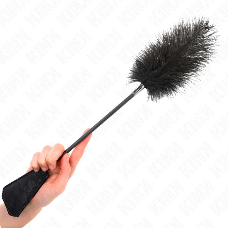 KINK - OSTRICH FEATHERS FOR TICKLE WITH LACE PALLET 56 CM - NOCTURNA DESIRES