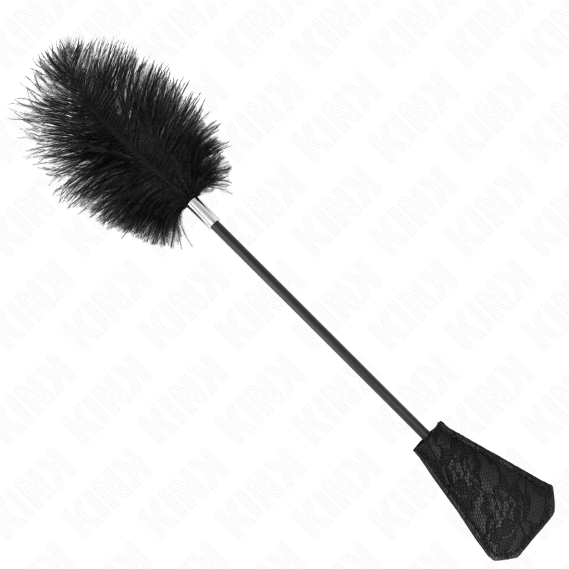 KINK - OSTRICH FEATHERS FOR TICKLE WITH LACE PALLET 56 CM - NOCTURNA DESIRES