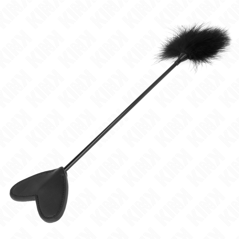 KINK - TICKLE FEATHERS WITH HEART PADDLE 31 CM - NOCTURNA DESIRES