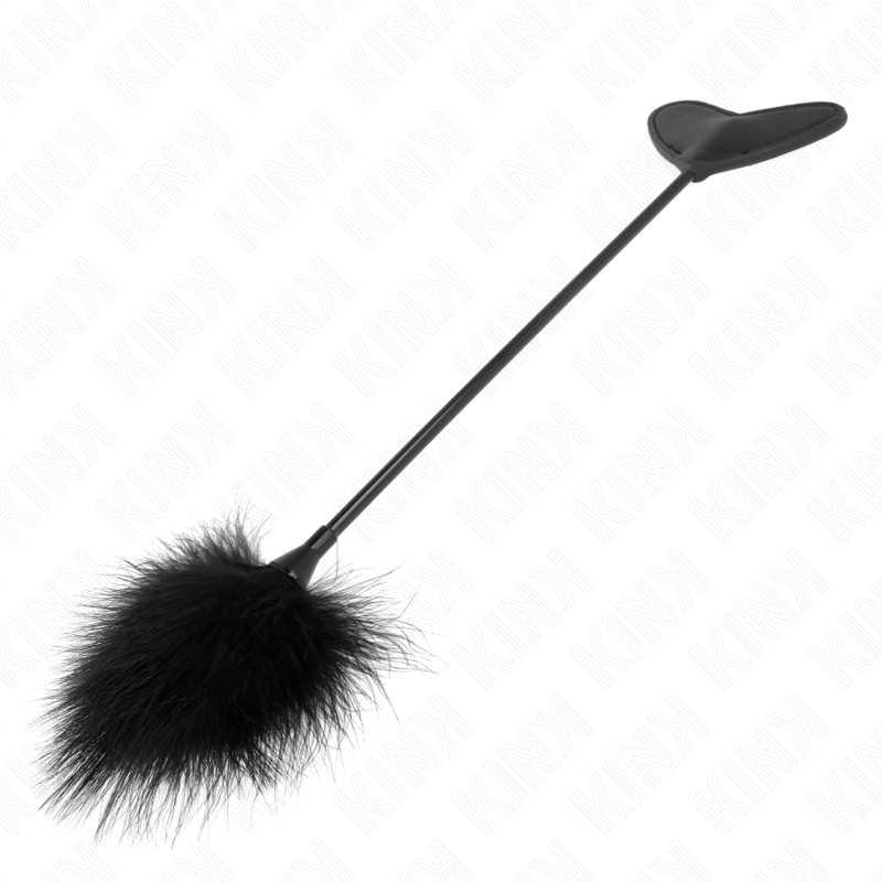 KINK - TICKLE FEATHERS WITH HEART PADDLE 31 CM - NOCTURNA DESIRES