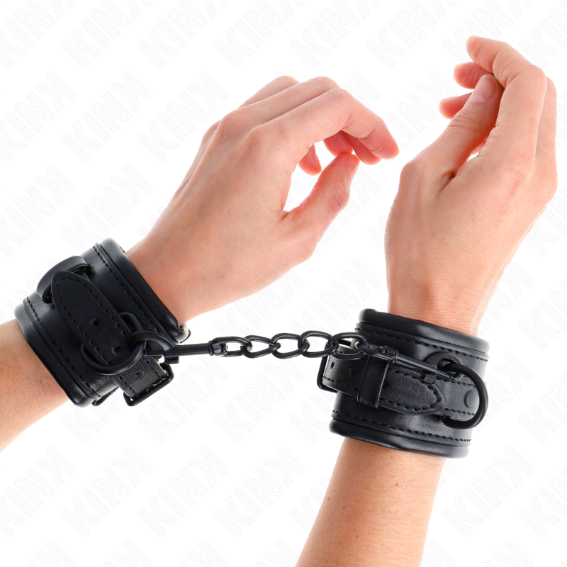 KINK - WRIST RESTRAINTS BLACK ADJUSTABLE 20-30 CM X 6 CM - NOCTURNA DESIRES