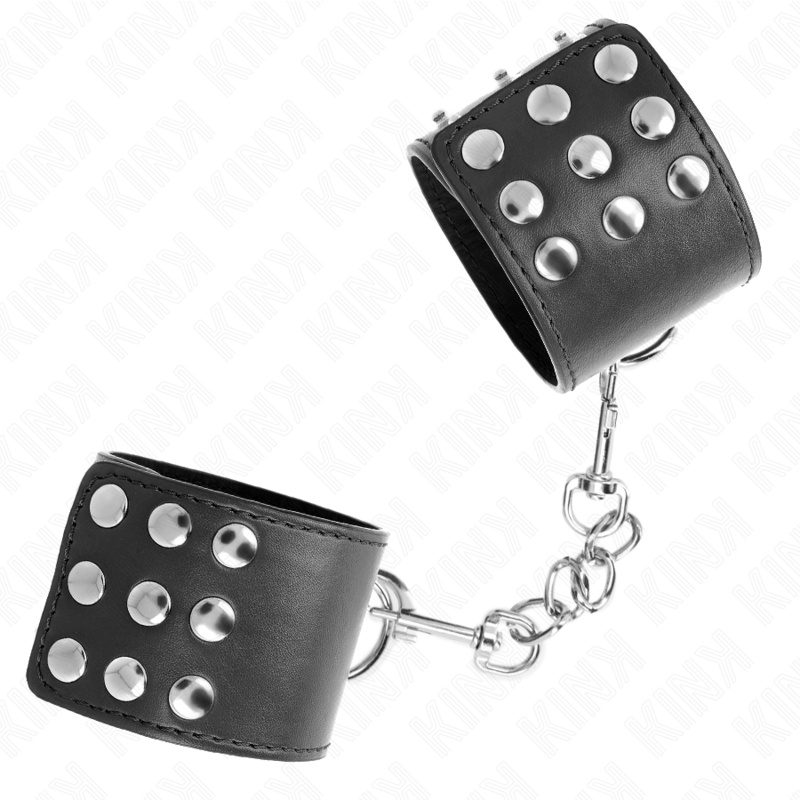 KINK - WRIST RESTRAINTS WITH SNAP FASTEN BLACK ADJUSTABLE 19-24 CM X 5.5 CM - NOCTURNA DESIRES
