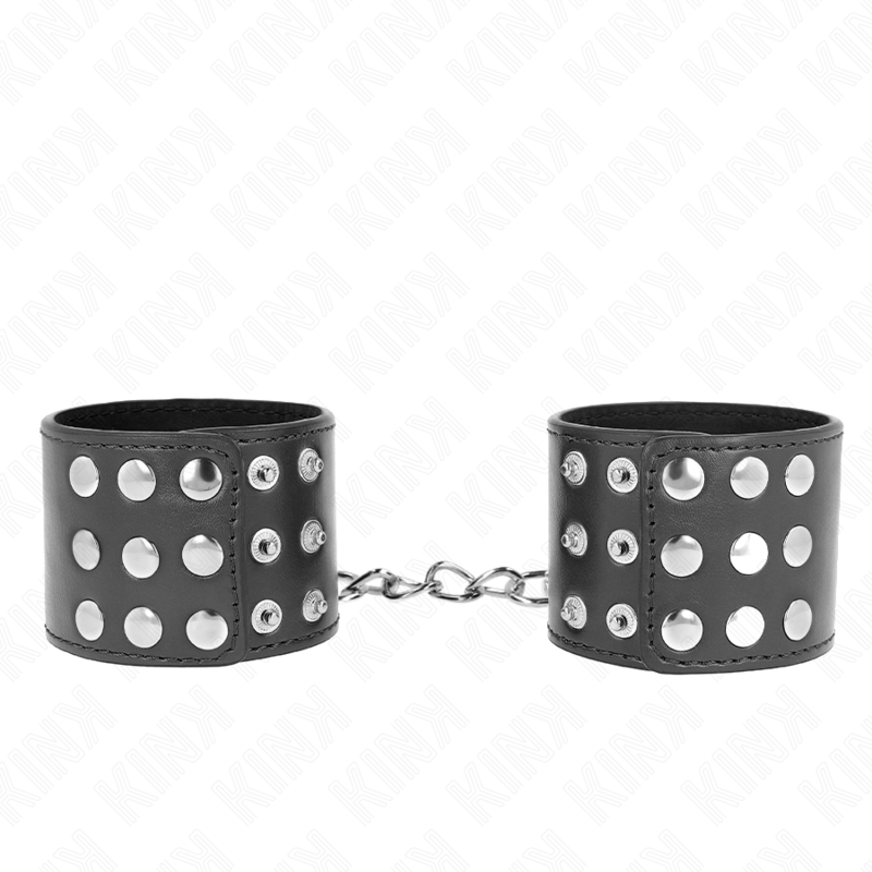 KINK - WRIST RESTRAINTS WITH SNAP FASTEN BLACK ADJUSTABLE 19-24 CM X 5.5 CM - NOCTURNA DESIRES