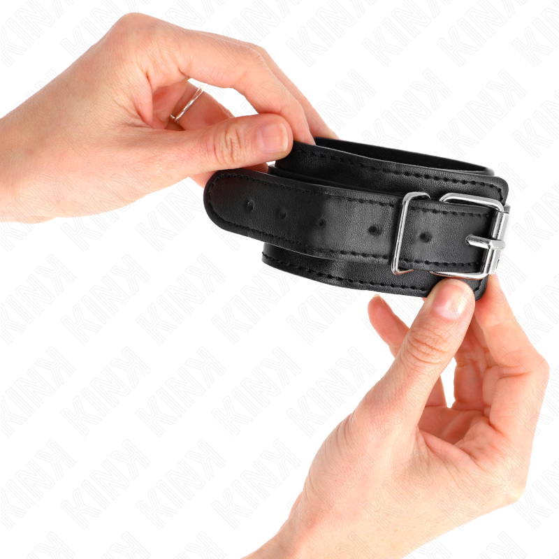 KINK - THIN WRIST RESTRAINTS BLACK ADJUSTABLE 21-33 CM - NOCTURNA DESIRES