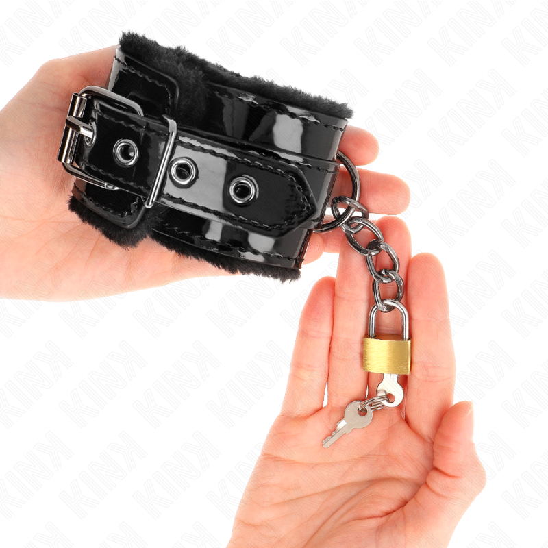 KINK - LIGHT WRIST RESTRAINTS WITH A COPPER LOCK ADJUSABLE 17-29 CM X 5.5 CM - NOCTURNA DESIRES