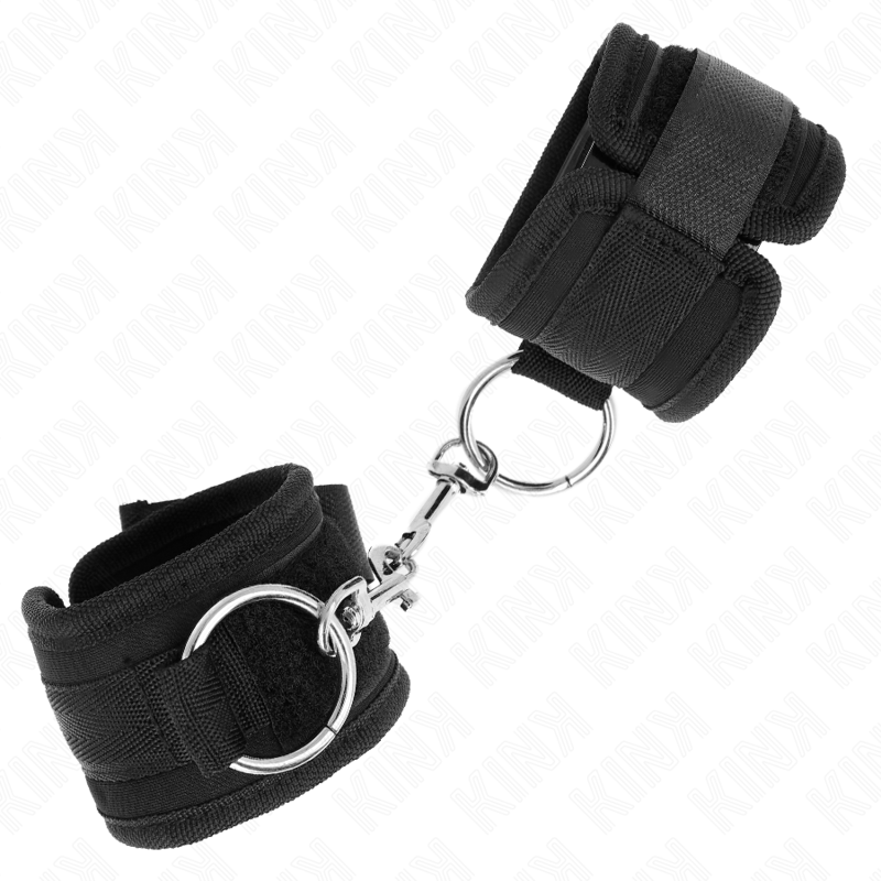 KINK - WRIST RESTRAINTS BLACK ADJUSTABLE 18-35 CM X 6 CM - NOCTURNA DESIRES
