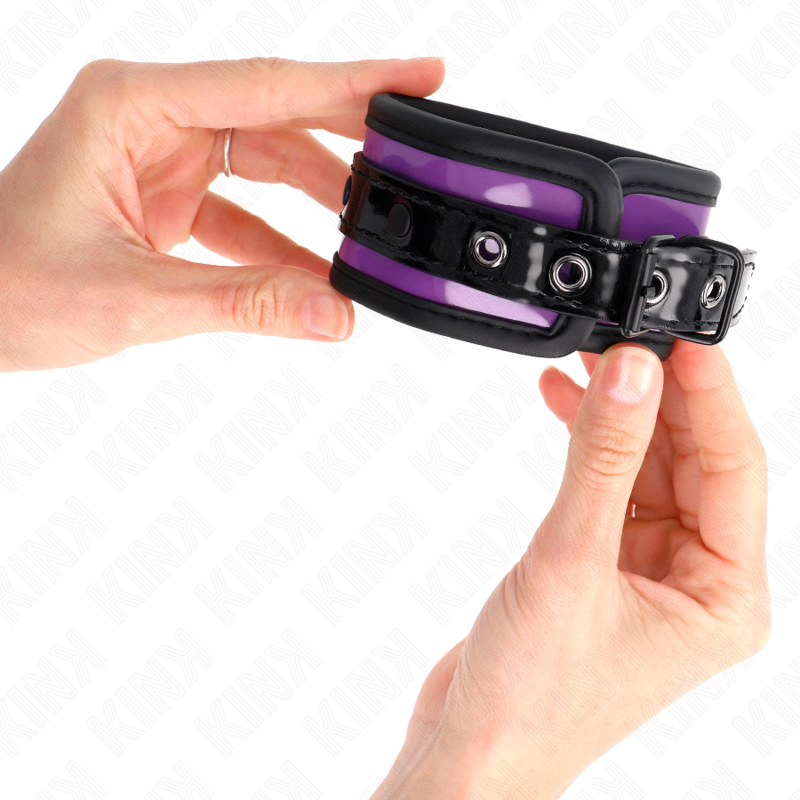 KINK - NEOPRENE WRIST RESTRAINTS LIGHT PURPLE AJUSTABLE 21-28 CM X 5 CM - NOCTURNA DESIRES